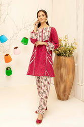 2-Pc Embroidered Lawn Shirt With Cotton Print Shalwar CNP22-17-S